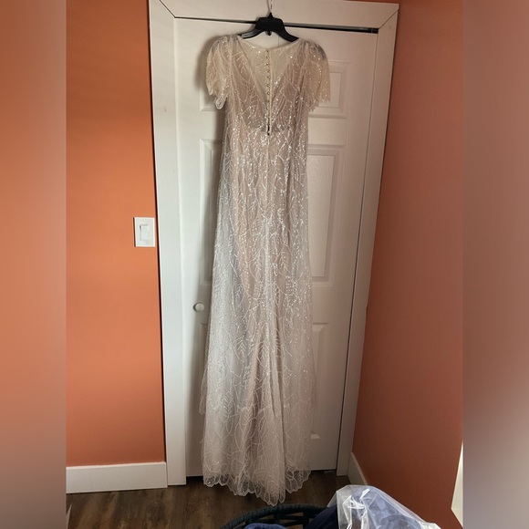 Azazie Bijou Wedding Dress NWT - Picture 3 of 7